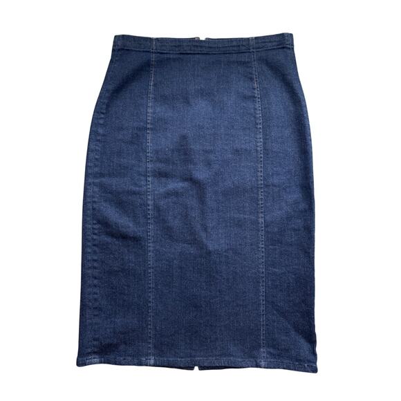 Ralph Lauren Polo Denim Skirt Size 4 Blue Western Preppy Heritage - Picture 5 of 5